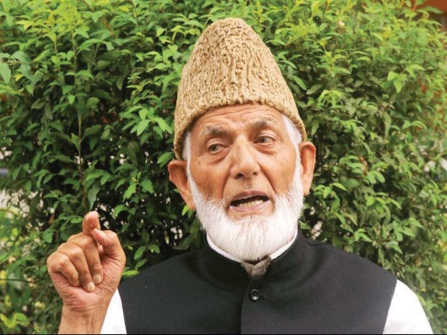 geelani has been under house arrest in srinagar for several years geelani has been under house arrest in srinagar for several years