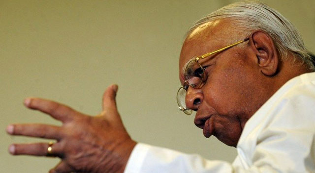 rajavarothiam sampanthan in colombo june 9 2010 photo afp