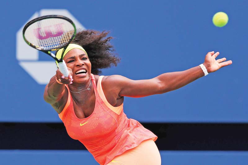 serena broke back to level at 5 5 in the first set but double faulted four times in the 11th game before holding then fell behind 4 0 in the tie break before rallying largely on bertens unforced errors photo afp