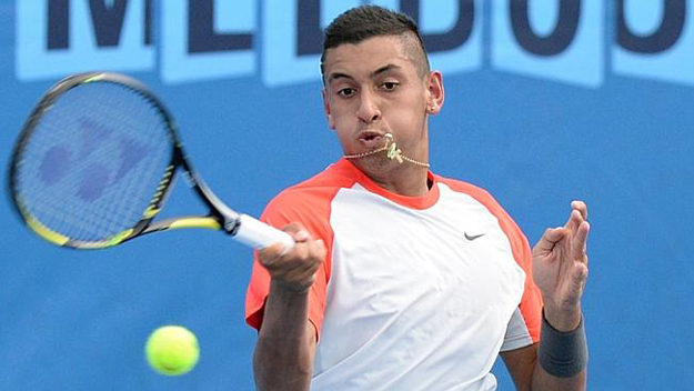 australia 039 s nick kyrgios has the talent to advance to the third round photo afp