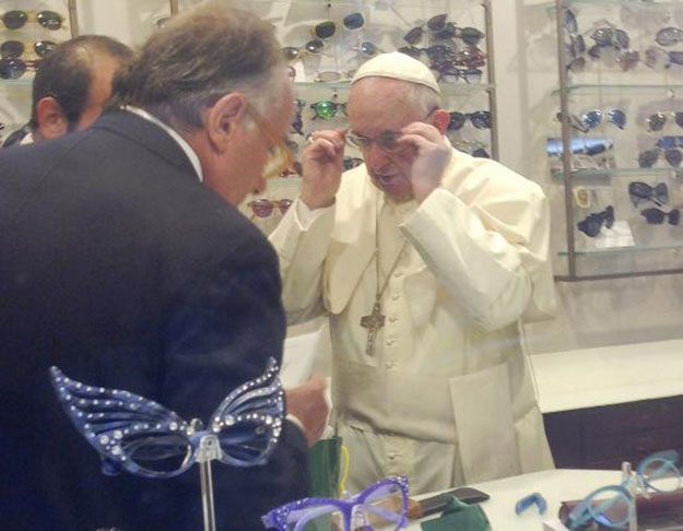 the shop owner alessandro spiezia said he did not know that the pope would come to the shop himself photo reuters