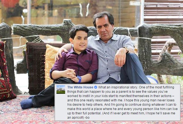 the picture tells a heart warming tale of a father who is proud of his son photo hony facebook