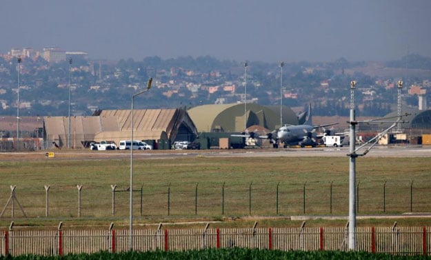 as turkey ramps up efforts against the islamic state militants the us encourages the families of troops and diplomats including 900 family members who are stationed at incirlik air base to leave the country photo afp