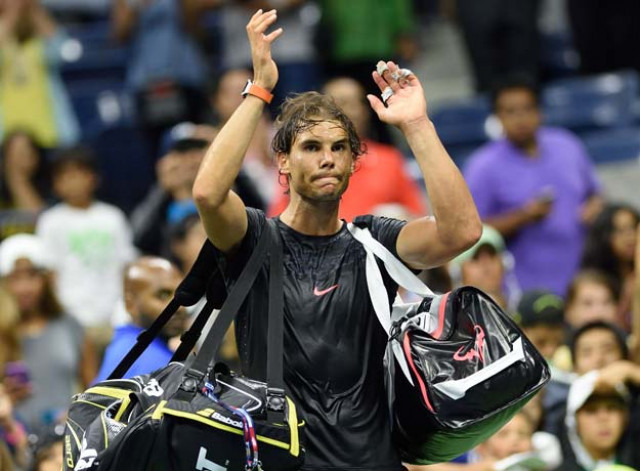 rafael nadal of spain gestures to the crowd after being defeated by fabio fognini of italy in their 2015 us open third round men 039 s singles match at the usta billie jean king national tennis center on september 4 2015 in new york photo afp rafael nadal of spain gestures to the crowd after being defeated by fabio fognini of italy in their 2015 us open third round men 039 s singles match at the usta billie jean king national tennis center on september 4 2015 in new york photo afp