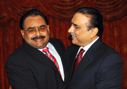 zardari hits out at altaf for negative politics zardari hits out at altaf for negative politics