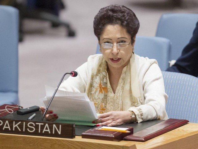 pakistan 039 s permanent representative in un maleeha lodhi addresses the security council photo inp