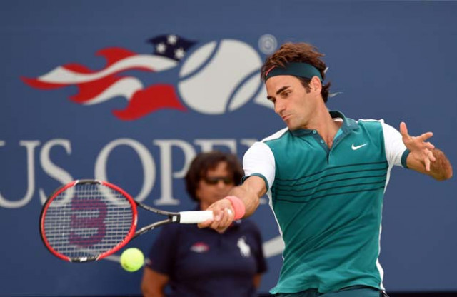 roger federer switzerland returns the ball to philipp kohlschreiber of germany during their 2015 us open men 039 s singles round 3 match at usta billie jean king national tennis center in new york on september 5 2015 photo afp roger federer switzerland returns the ball to philipp kohlschreiber of germany during their 2015 us open men 039 s singles round 3 match at usta billie jean king national tennis center in new york on september 5 2015 photo afp