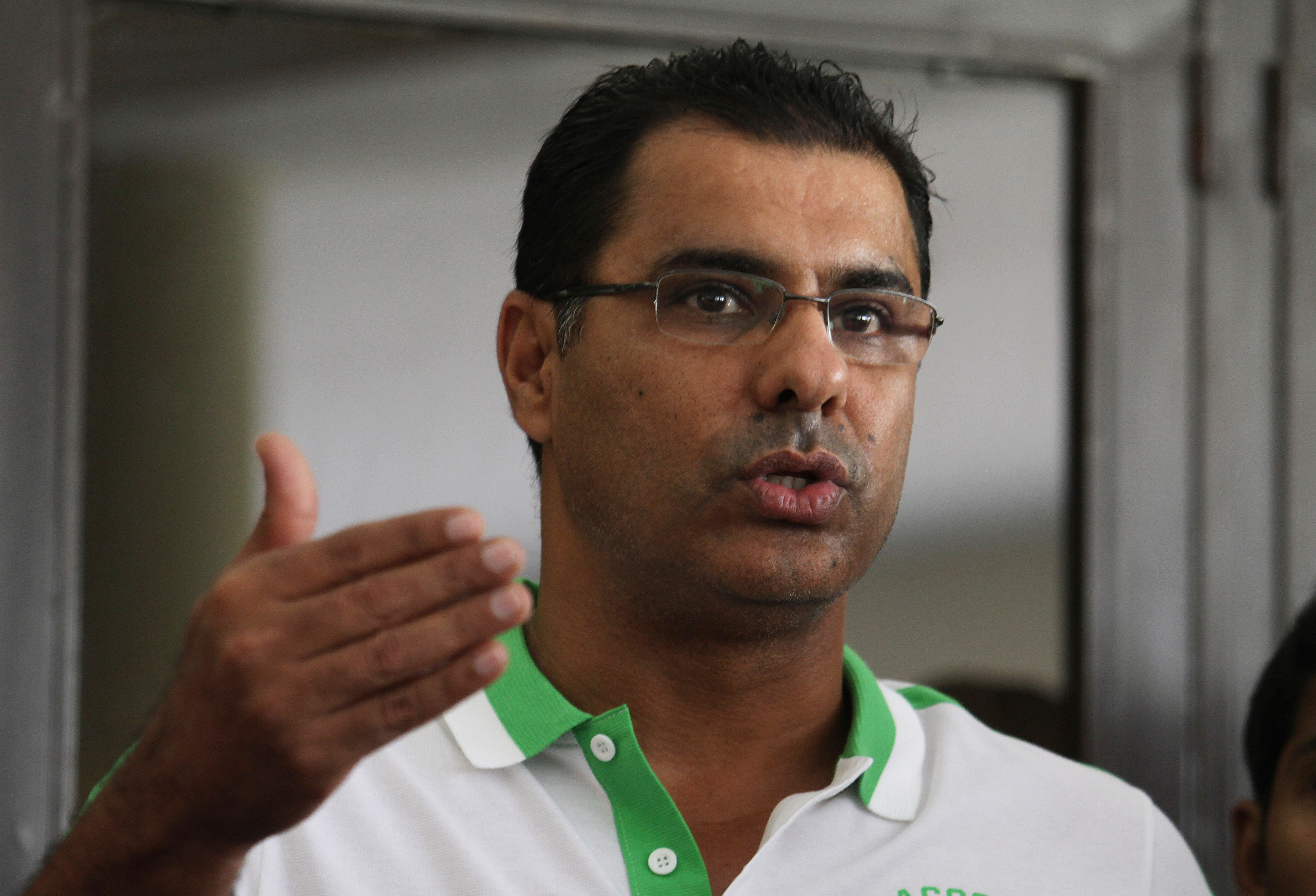 file photo of waqar younis photo afp