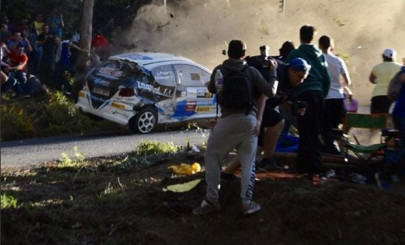 six killed when rally car crashes into crowd in spain