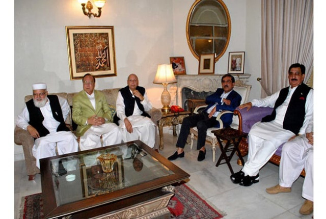 opposition leaders meet in lahore on september 6 2015 photo express opposition leaders meet in lahore on september 6 2015 photo express