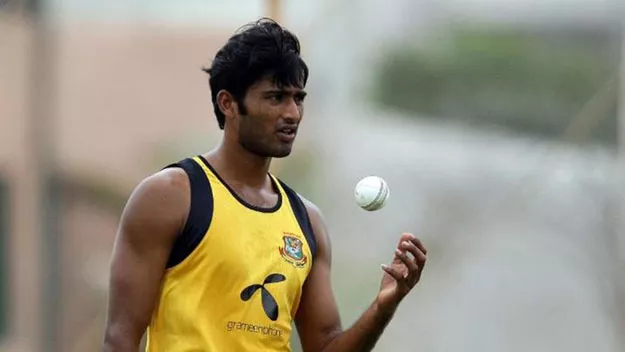 police raided the house of bangladesh pace bowler shahadat hossain and his wife nritto shahadat after officers found the injured and crying maid photo afp