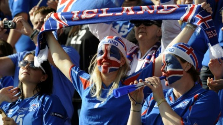 fans of iceland pictured on august 30 2009 are celebrating footballing history as their nation qualifies for euro 2016 photo afp