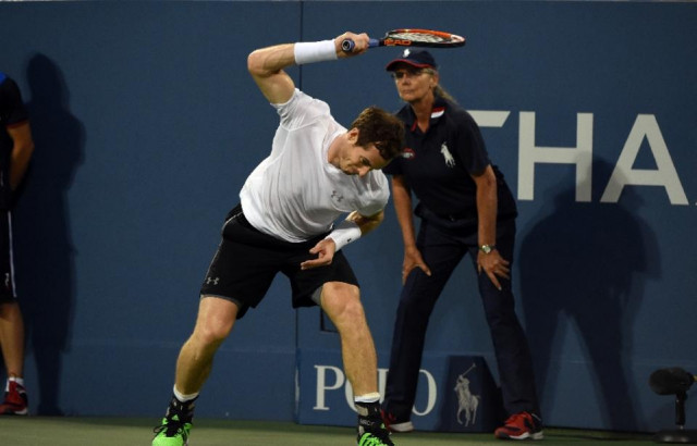 andy murray during his us open match against kevin anderson at the usta billie jean king national tennis center on september 7 2015 in new york photo afp andy murray during his us open match against kevin anderson at the usta billie jean king national tennis center on september 7 2015 in new york photo afp