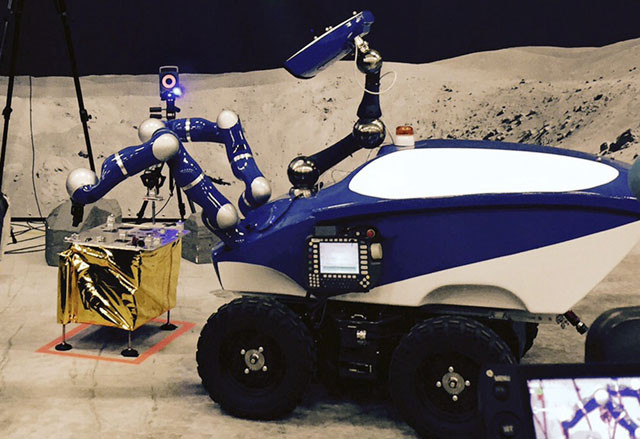 a screen shot taken on september 7 2015 shows the interact centaur rover remotely guided by an astronaut from the international space station iss photo afp a screen shot taken on september 7 2015 shows the interact centaur rover remotely guided by an astronaut from the international space station iss photo afp