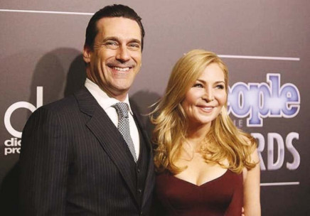 hamm and westfeldt arrive at the people magazine awards in beverly hills california on december 18 last year photo reuters