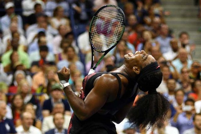 serena williams of the united states celebrates after defeating venus williams of the united states in their women 039 s singles quarterfinals match on day nine of the 2015 us open at the usta billie jean king national tennis center on september 8 2015 in the flushing neighborhood of the queens borough of new york city photo afp serena williams of the united states celebrates after defeating venus williams of the united states in their women 039 s singles quarterfinals match on day nine of the 2015 us open at the usta billie jean king national tennis center on september 8 2015 in the flushing neighborhood of the queens borough of new york city photo afp