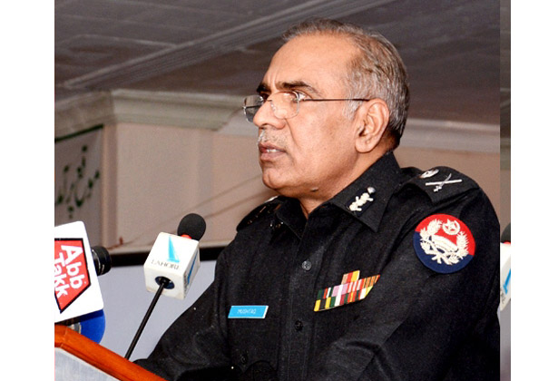 inspector general of police mushtaq sukhera was addressing a seminar photo online