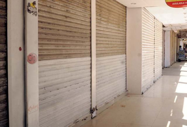 more than 90 per cent of stores in the twin cities observed the strike photo waseem nazir express more than 90 per cent of stores in the twin cities observed the strike photo waseem nazir express