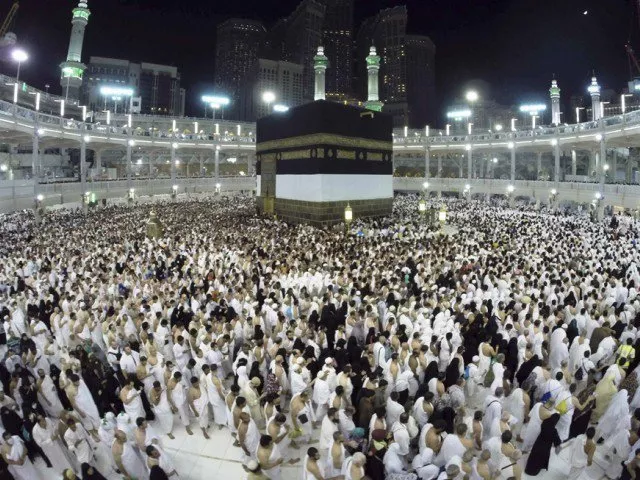 muslim pilgrims pray around holy kaaba during the annual hajj pilgrimage in makkah october 1 2014 photo afp muslim pilgrims pray around holy kaaba during the annual hajj pilgrimage in makkah october 1 2014 photo afp