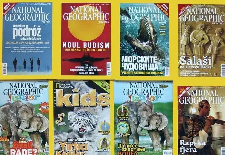the iconic national geographic magazine published in several languages photo afp the iconic national geographic magazine published in several languages photo afp