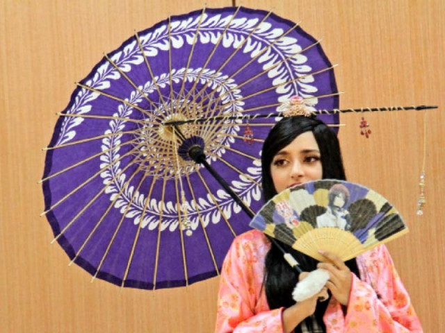 a student is dressed as princess kaguya for the cosplay segment at the inauguration of japanese film festival 2015 on thursday the event aims to serve as a platform to allow pakistanis to gain more knowledge about the japanese culture and strengthen the relationship between the two countries photo aysha saleem express a student is dressed as princess kaguya for the cosplay segment at the inauguration of japanese film festival 2015 on thursday the event aims to serve as a platform to allow pakistanis to gain more knowledge about the japanese culture and strengthen the relationship between the two countries photo aysha saleem express
