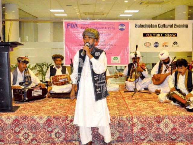 muhammad bashir baloch jan muhammad buledi mohammad asim gulistani and shayan baloch were among the performers at the event photo express muhammad bashir baloch jan muhammad buledi mohammad asim gulistani and shayan baloch were among the performers at the event photo express
