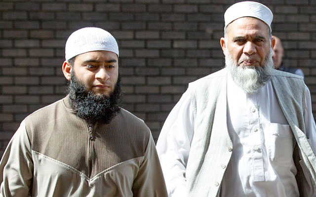 mohammad waqar left and mohammad siddiqui at birmingham crown court photo henry nicholls newsteam swns