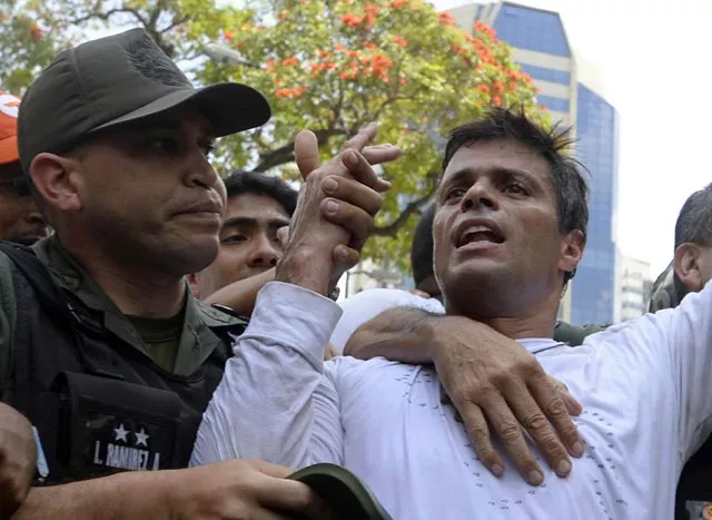 popular dissident leopoldo lopez r a us trained economist who has been held at a military prison since february 2014 is accused of inciting violence against the government of president nicolas maduro and attempting to force his ouster photo afp