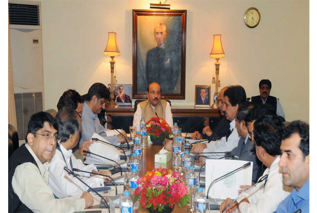 cm sindh presiding over a meeting photo nni