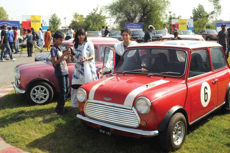 the show featured vintage cars from the 1950s sports cars runners luxury cars and off roaders photo waseem nazir express