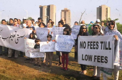 continuing protest parents demand regulated fees