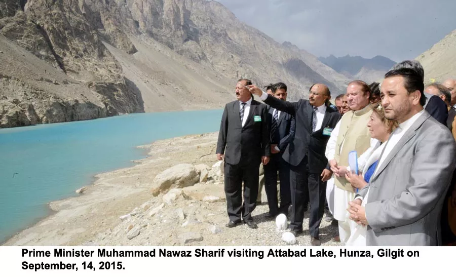 prime minister nawaz sharif inaugurates tunnels over attabad lake in gilgit baltistan on september 14 2015 photo pid prime minister nawaz sharif inaugurates tunnels over attabad lake in gilgit baltistan on september 14 2015 photo pid