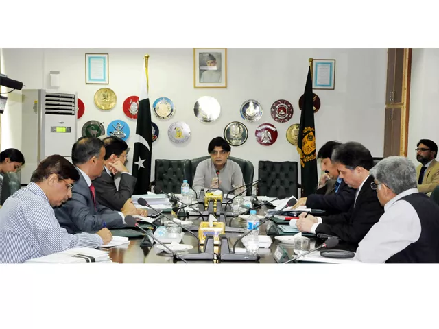 interior minister chaudhry nisar chairs a meeting at the ministry of interior in islamabad on september 14 2015 photo pid interior minister chaudhry nisar chairs a meeting at the ministry of interior in islamabad on september 14 2015 photo pid