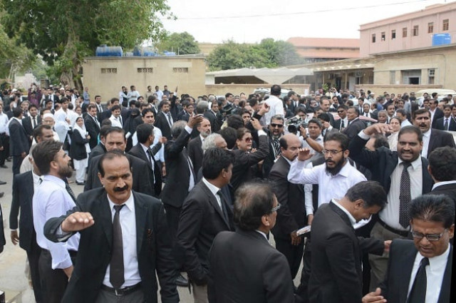members of the karachi bar association took part in a protest and marched on ma jinnah road photo express members of the karachi bar association took part in a protest and marched on ma jinnah road photo express