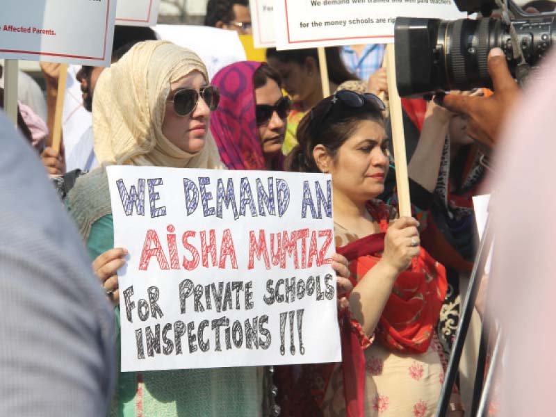 the protesters held up placards and shouted slogans photo ayesha mir express