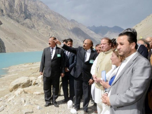 prime minister nawaz sharif inaugurates tunnels over attabad lake in gilgit baltistan on september 14 2015 photo pid prime minister nawaz sharif inaugurates tunnels over attabad lake in gilgit baltistan on september 14 2015 photo pid
