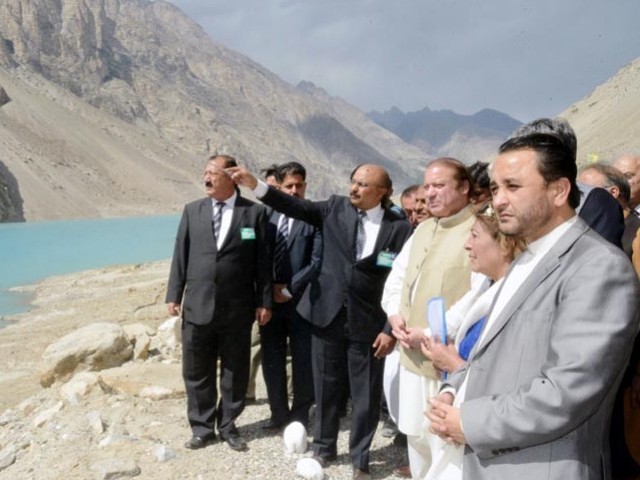 prime minister nawaz sharif inaugurates tunnels over attabad lake in gilgit baltistan on september 14 2015 photo pid