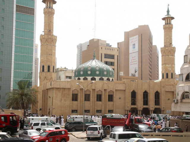 al imam al sadeq mosque after it was targeted by a suicide bombing during friday prayers on june 26 2015 in kuwait city photo afp