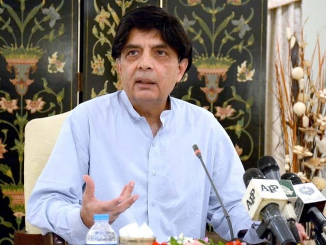 interior minister chaudhry nisar ali khan addressing the media in islamabad on monday photo pid interior minister chaudhry nisar ali khan addressing the media in islamabad on monday photo pid