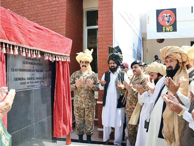 the army chief inaugurates a grid station in wana photo app the army chief inaugurates a grid station in wana photo app