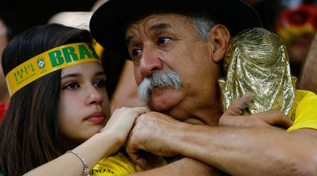 brazilian fans react to their team 039 s loss at the end of their 2014 world cup semi finals against germany at the mineirao stadium in belo horizonte july 8 2014 photo reuters brazilian fans react to their team 039 s loss at the end of their 2014 world cup semi finals against germany at the mineirao stadium in belo horizonte july 8 2014 photo reuters
