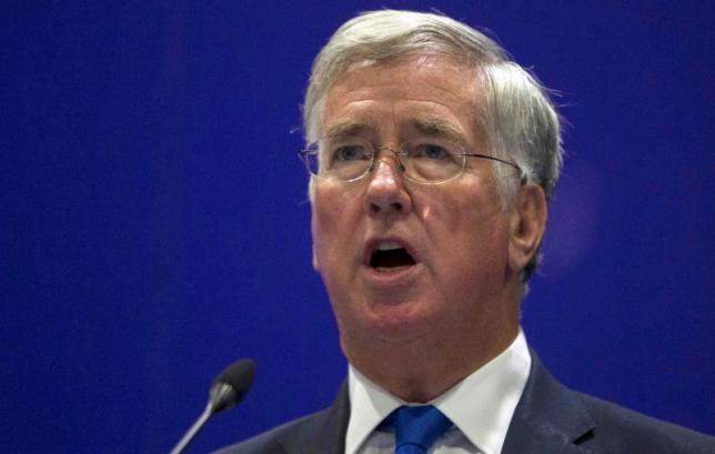 britain 039 s secretary of defence michael fallon delivers a speech at the defence and security equipment international trade show in london britain september 16 2015 photo reuters