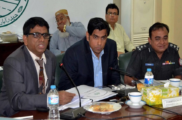 regional election commissioner of hyderabad aijaz anwar chohan chairing the meeting photo inp