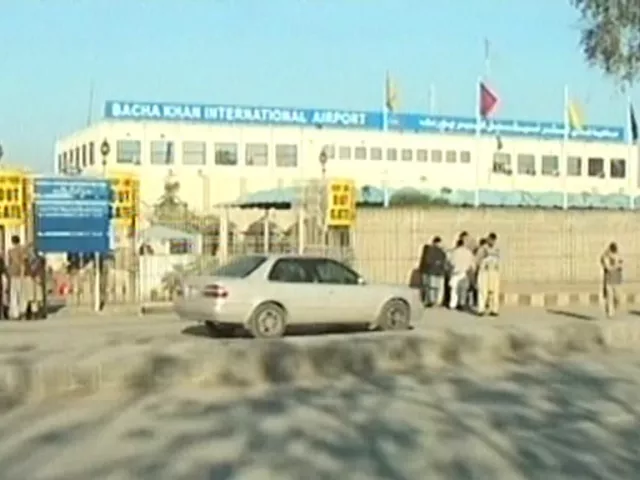 express news screengrab of bacha khan international airport express news screengrab of bacha khan international airport