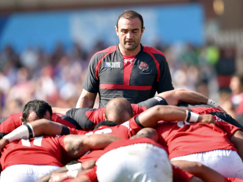 rugby world cup gorgodze leads georgia to rare win
