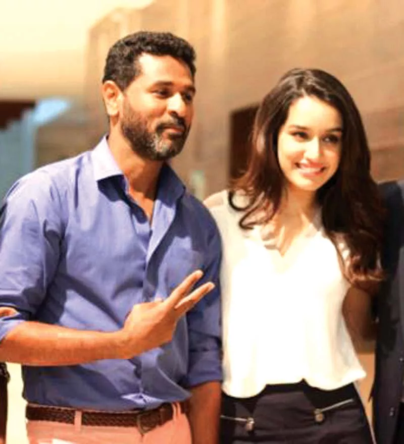prabhu deva and shraddha kapoor during abcd 2 promotions photo publicity prabhu deva and shraddha kapoor during abcd 2 promotions photo publicity