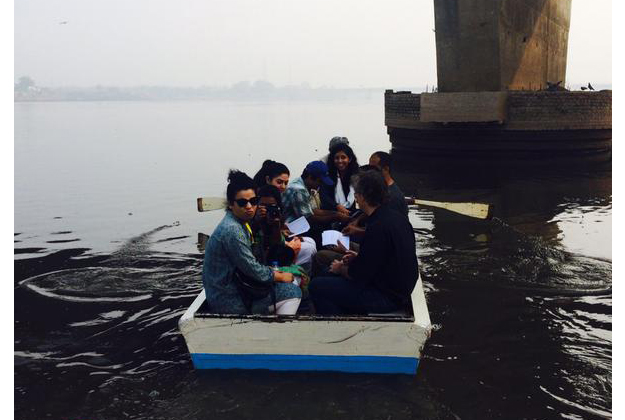 a group of 19 people visited the ravi river as part of the two day workshop held by lbf photo twitter com lbf2016