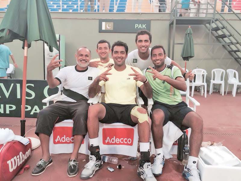 pakistan tennis team in turkey to compete for the final of the davis cup asia oceania group 2 courtesy aisam ul haq qureshi