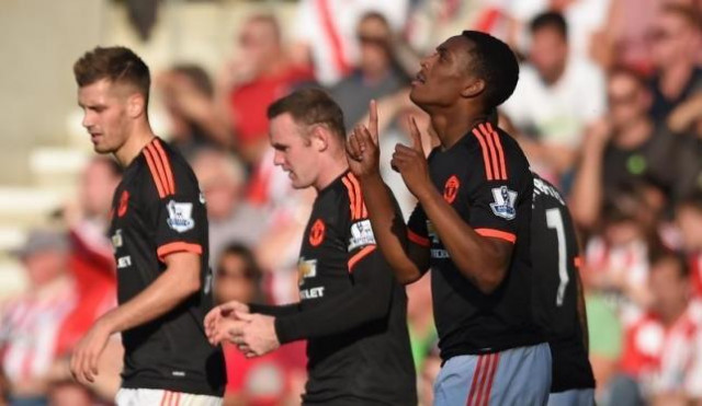anthony martial scored his third goal in only his second start for manchester united photo reuters anthony martial scored his third goal in only his second start for manchester united photo reuters