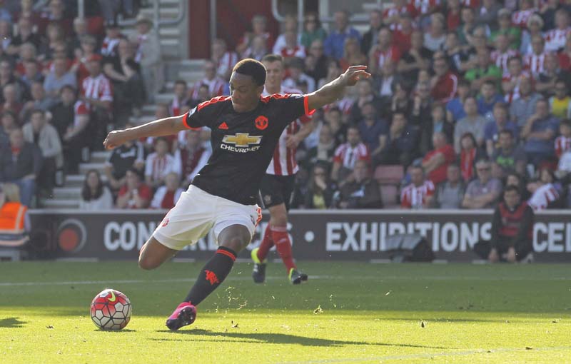 martial has taken the premier league by storm after scoring three goals in just two games so far photo afp